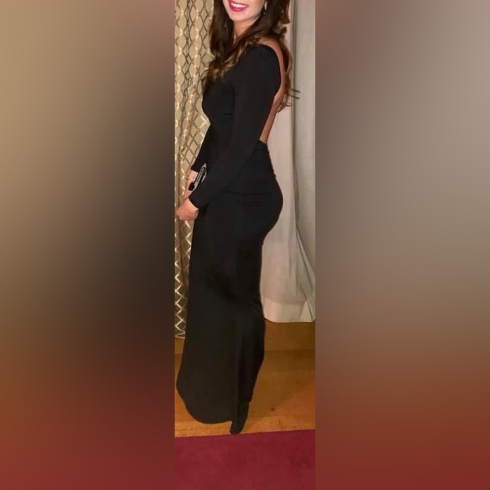 Backless jersey dress
